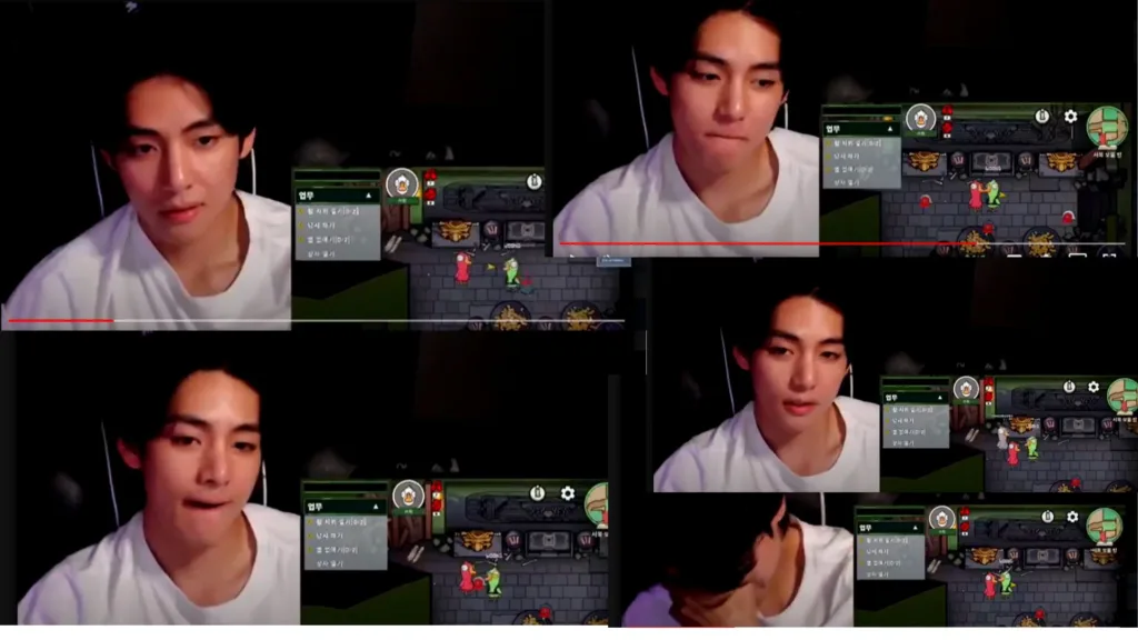 Taehyung got speechless seeing Army's reaction in game. V laughed at army's reaction
