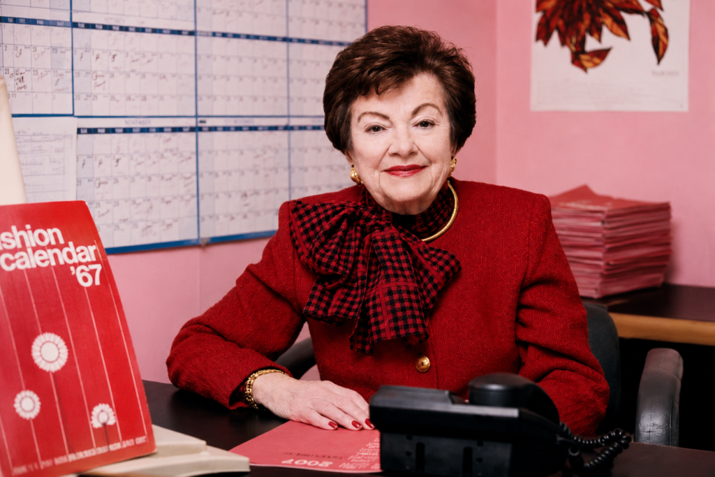 Ruth Finley in 2008. She brought order to the fashion world by publishing the Fashion Calendar, which mapped out the schedules of designers’ shows in New York City